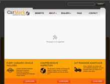 Tablet Screenshot of carmarkcertified.com